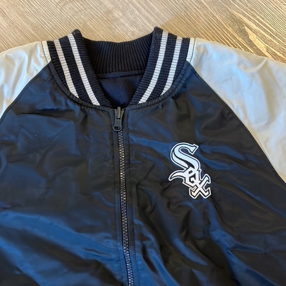 Majestic White Sox Chicago Reversible coat Baseball Jacket 14/16 unisex - Picture 3 of 10